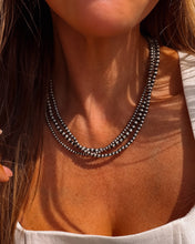 Load image into Gallery viewer, 3 Strand Navajo Style Pearl Necklace
