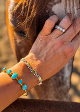 Load image into Gallery viewer, Sage &amp; Silver Bracelet - Turnback Pony ™ - Bracelets
