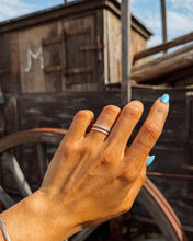Load image into Gallery viewer, Dad’s Dainty Sterling Ring Stack
