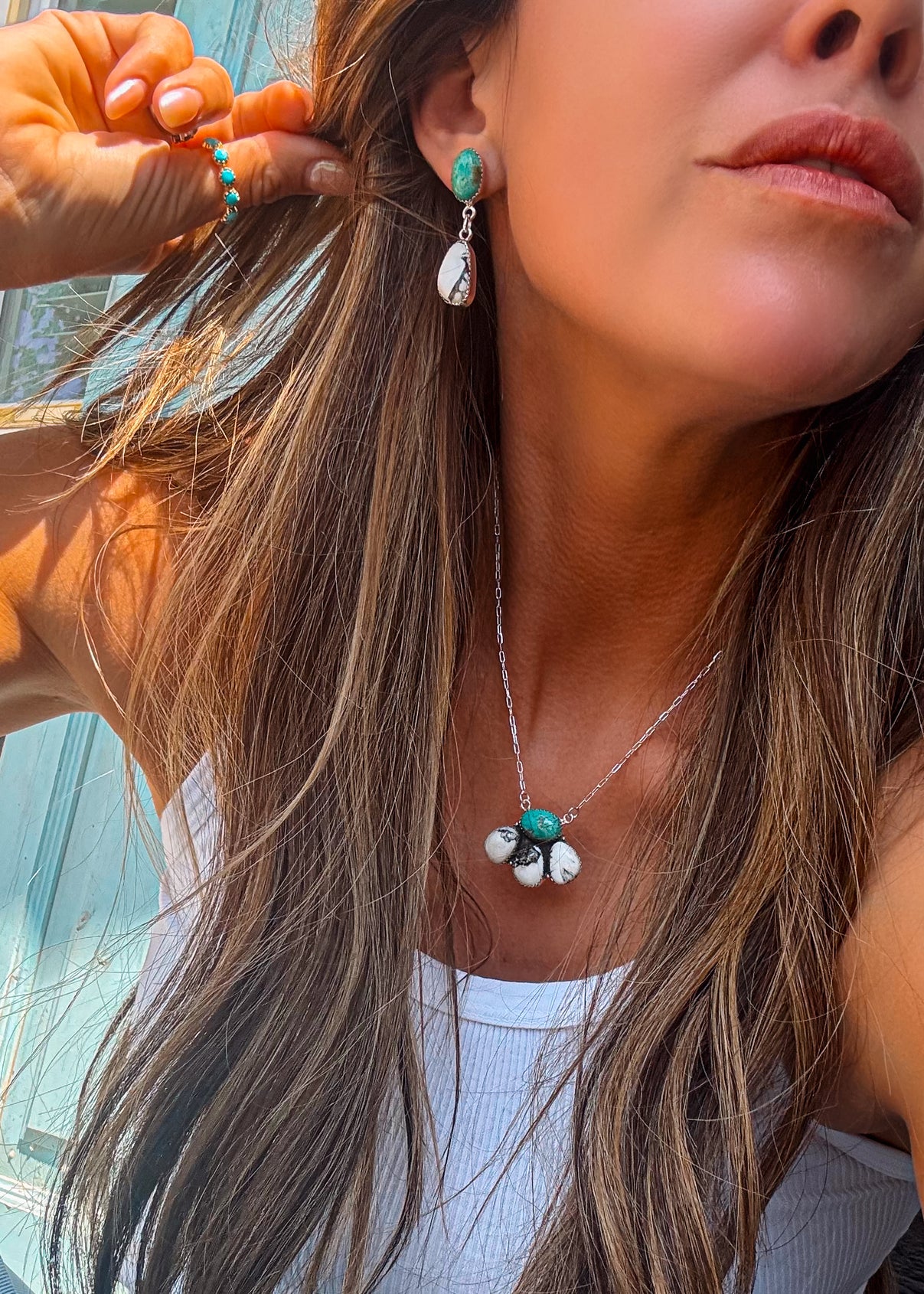 Midnight Petal Set - Turnback Pony ™ - Necklace earring set