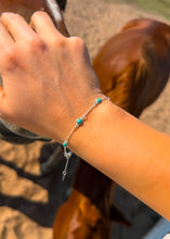 Load image into Gallery viewer, Dainty Turquoise Pony Club Bracelet - Turnback Pony ™ - Bracelet
