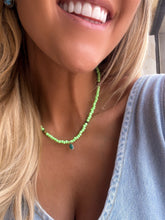 Load image into Gallery viewer, Beth’s Handmade Necklace in Lime Green - Turnback Pony ™ - 
