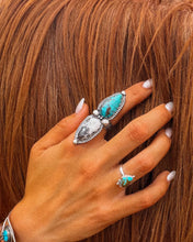 Load image into Gallery viewer, Dad's 2 Stone Mesa Adjustable Ring
