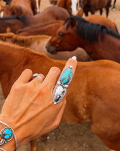 Load image into Gallery viewer, Dad's 2 Stone Mesa Adjustable Ring
