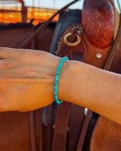 Load image into Gallery viewer, Rondelle Turquoise Bracelet
