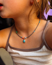 Load image into Gallery viewer, Little Girl Kora Pearl and Opal Necklace
