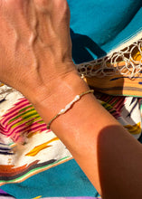 Load image into Gallery viewer, Anna 2mm Gold Navajo Style Pearl Bracelet or Girls Anklet - Turnback Pony ™ - Bracelet
