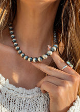Load image into Gallery viewer, 12mm Navajo Style Pearl Necklace
