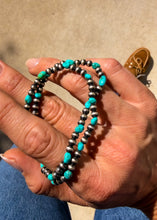Load image into Gallery viewer, Sonoran Gold Nugget with Navajo Style Pearl Bracelet
