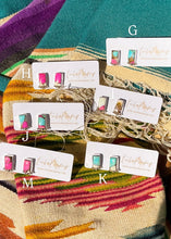 Load image into Gallery viewer, Sante Fe Studs - Turnback Pony ™ - Earrings
