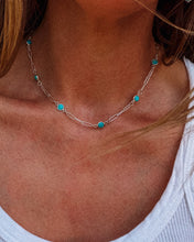 Load image into Gallery viewer, Sterling Silver Paperclip Pony Club Necklace
