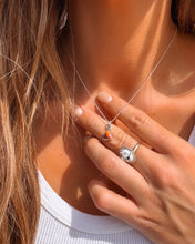 Load image into Gallery viewer, Pink Dahlia Heart Necklace - Turnback Pony ™ - 
