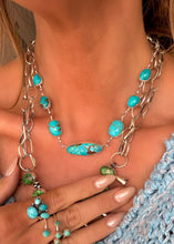 Load image into Gallery viewer, Dad’s 7 Stone Kingman Necklace
