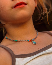 Load image into Gallery viewer, Little Girl Kora Pearl and Opal Necklace
