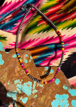 Load image into Gallery viewer, Unicorn Rondelle 3mm 14 inch Navajo Style Pearls - Turnback Pony ™ - Necklace
