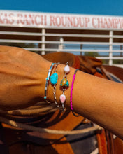 Load image into Gallery viewer, Dad’s 3 Stone Heart Bracelet
