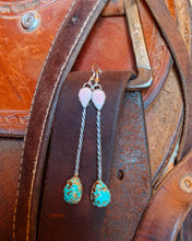 Load image into Gallery viewer, Dad’s 2 Stone Rattlesnake Earrings

