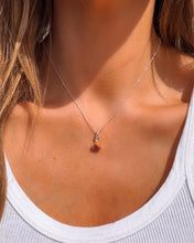 Load image into Gallery viewer, Pink Dahlia Heart Necklace - Turnback Pony ™ - 
