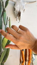 Load image into Gallery viewer, Gold Floral Stamped Band - Turnback Pony ™ - Ring
