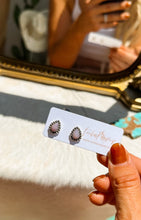 Load image into Gallery viewer, Pink Opal Studs - Turnback Pony ™ - 
