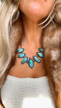 Load image into Gallery viewer, Sonoran Gold Turquoise Set - Turnback Pony ™ - Necklace earring set
