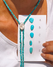 Load image into Gallery viewer, Dainty Turquoise Bolo Necklace
