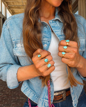Load image into Gallery viewer, Calm Country Adjustable Ring - Turnback Pony ™ - Rings
