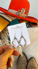 Load image into Gallery viewer, Dakota Pink Conch and Navajo Style Pearl Earrings - Turnback Pony ™ - Earring
