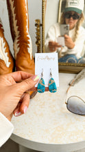 Load image into Gallery viewer, Turquoise Slabs - Turnback Pony ™ - Earrings
