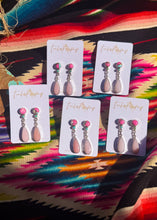 Load image into Gallery viewer, Flocked Earrings (pick your stones) - Turnback Pony ™ - Earring
