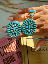 Load image into Gallery viewer, Cluster Turquoise Earrings
