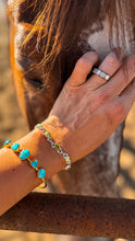 Load image into Gallery viewer, Sage &amp; Silver Bracelet - Turnback Pony ™ - Bracelets
