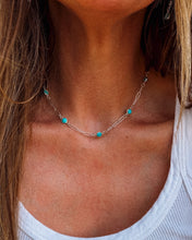Load image into Gallery viewer, Sterling Silver Paperclip Pony Club Necklace
