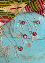 Load image into Gallery viewer, He Lives Necklace (Pink Dahlia)
