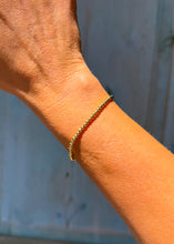 Load image into Gallery viewer, Gold Navajo Style Pearl Bracelet
