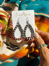 Load image into Gallery viewer, Guthrie Navajo Style Pearl Earrings - Turnback Pony ™ - Earring
