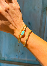 Load image into Gallery viewer, Gold Navajo Style Pearl Bracelet
