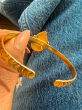 Load image into Gallery viewer, Bristle Gold Cuff - Turnback Pony ™ - Bracelet
