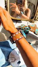 Load image into Gallery viewer, Stockman Leather Cuff - Turnback Pony ™ - Cuff

