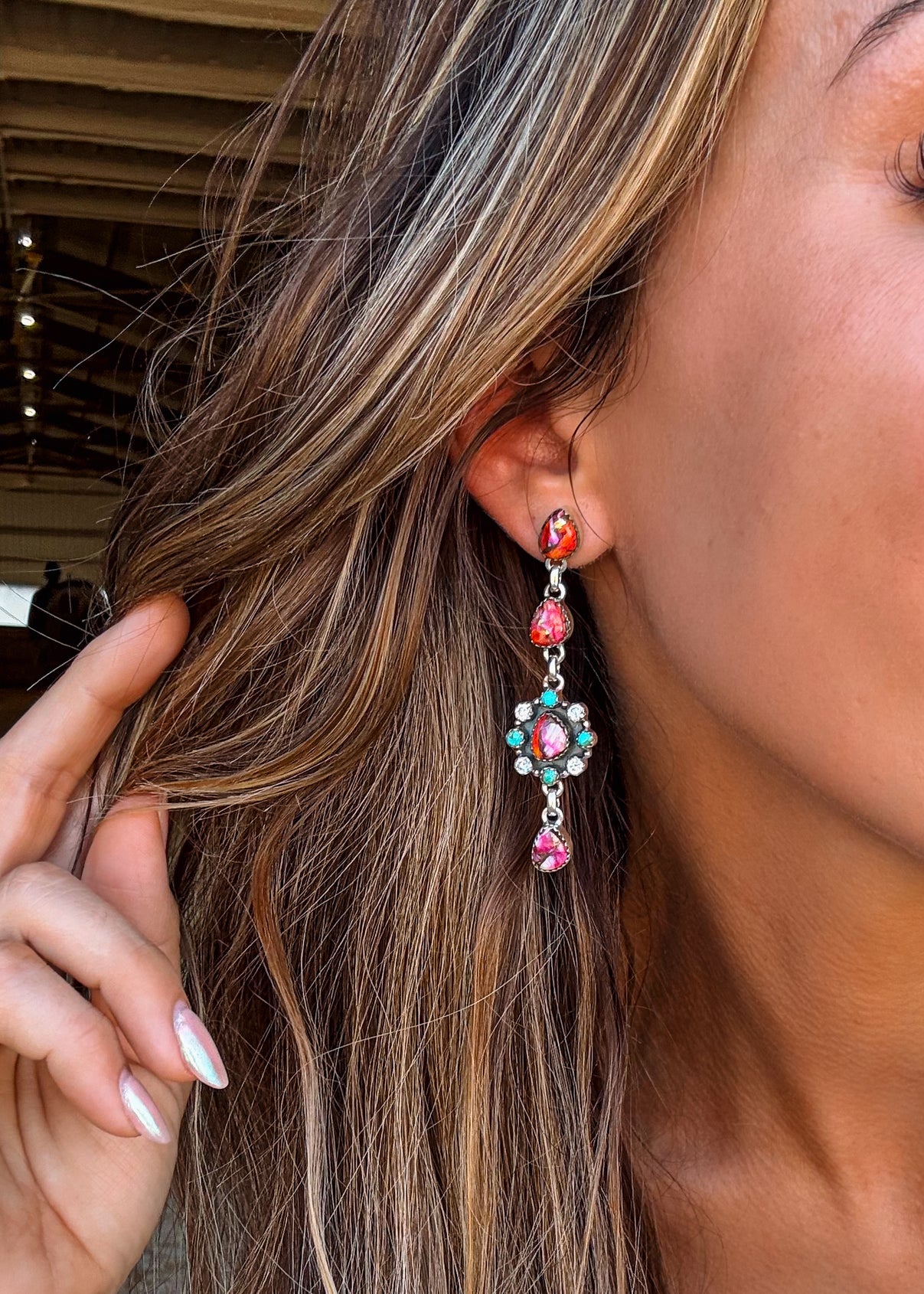 Flower Power Earrings - Turnback Pony ™ - Earrings