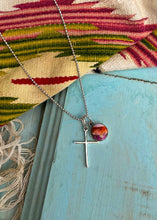 Load image into Gallery viewer, He Lives Necklace (Pink Dahlia)
