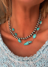 Load image into Gallery viewer, Dad’s 7 Stone Kingman Necklace
