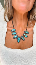 Load image into Gallery viewer, Sonoran Gold Turquoise Set - Turnback Pony ™ - Necklace earring set
