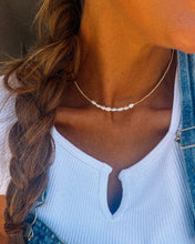 Load image into Gallery viewer, Freshwater Nugget Pearls Gold Navajo Style Pearl Necklace
