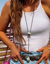 Load image into Gallery viewer, Cheyenne Palomino Rosary Necklace - Turnback Pony ™ - 
