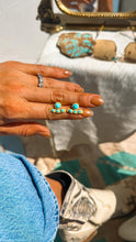 Load image into Gallery viewer, Turquoise Curved Bar Studs - Turnback Pony ™ - Earring
