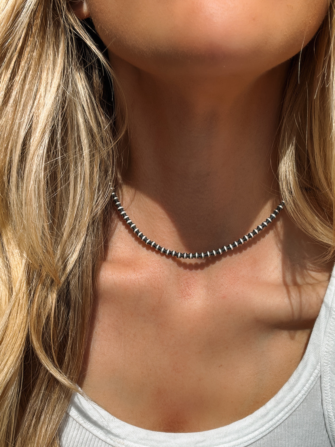 4mm Navajo Style Pearl Necklace - Turnback Pony ™ - Necklace