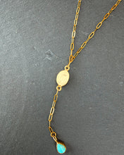 Load image into Gallery viewer, Gold Plated Kingman Lariat Necklace

