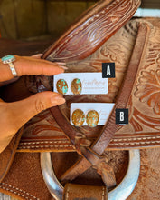 Load image into Gallery viewer, Dad’s Helena Stud Earrings - Turnback Pony ™ - Earring
