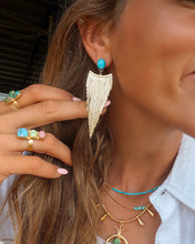 Load image into Gallery viewer, Dad’s Gold Navada Rodeo Queen Earring - Turnback Pony ™ - 
